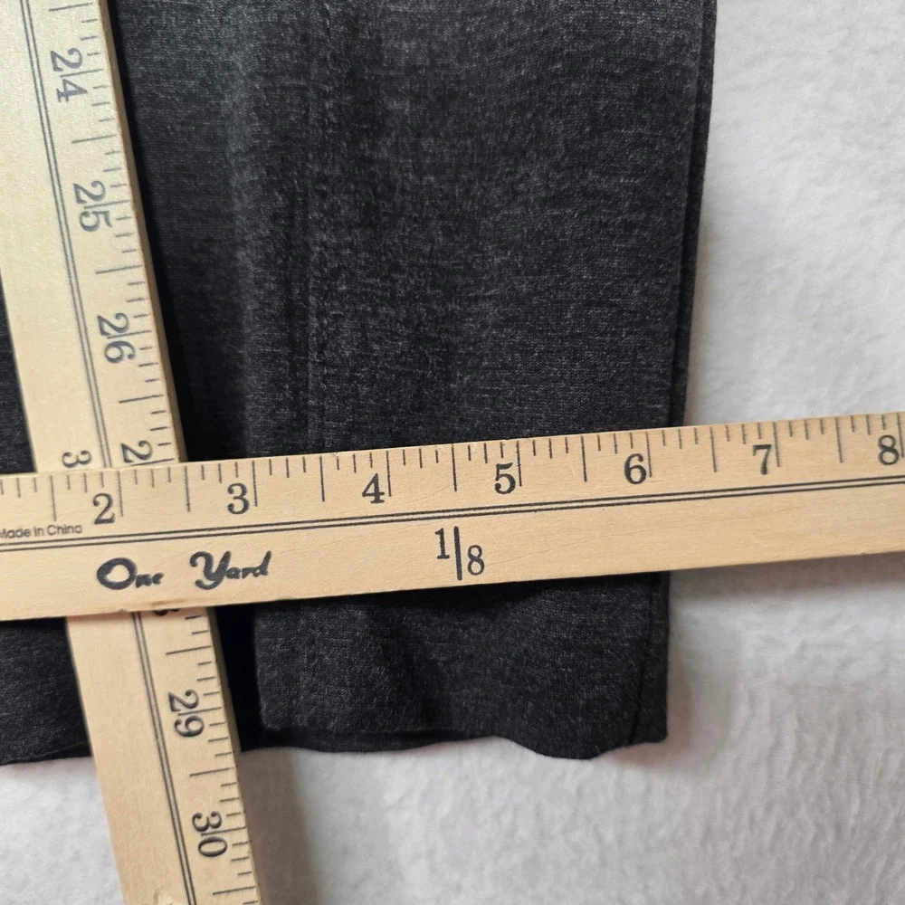 J.Jill‎ Slim Leg Stretch Pants Women XL Charcoal Gray Ponte Knit Pull On Career